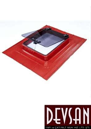 ÇATI ÇIKIŞ KAPAĞI SÜRGÜLÜ KAPAKLI (OTOMATİK KİLİTLİ RENK RAL 3004-9002)