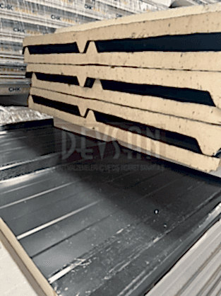 Sandvic Çatı Paneli 3 Hadve 40mm. Ral9002